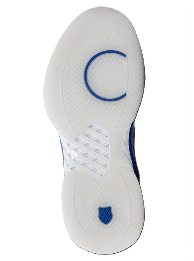 97382-110 K-Swiss Women's Hypercourt Express 2X Lucky N Love Tennis Shoes (White/Electric Blue/Silver)
