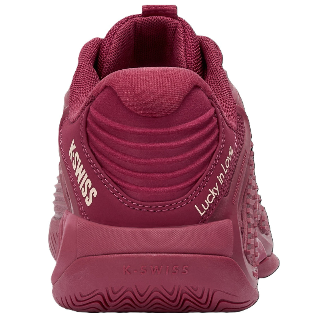 K-Swiss Women's Hypercourt Express 3 LIL Tennis Shoes (Merlot/Pink Salt) - Heel