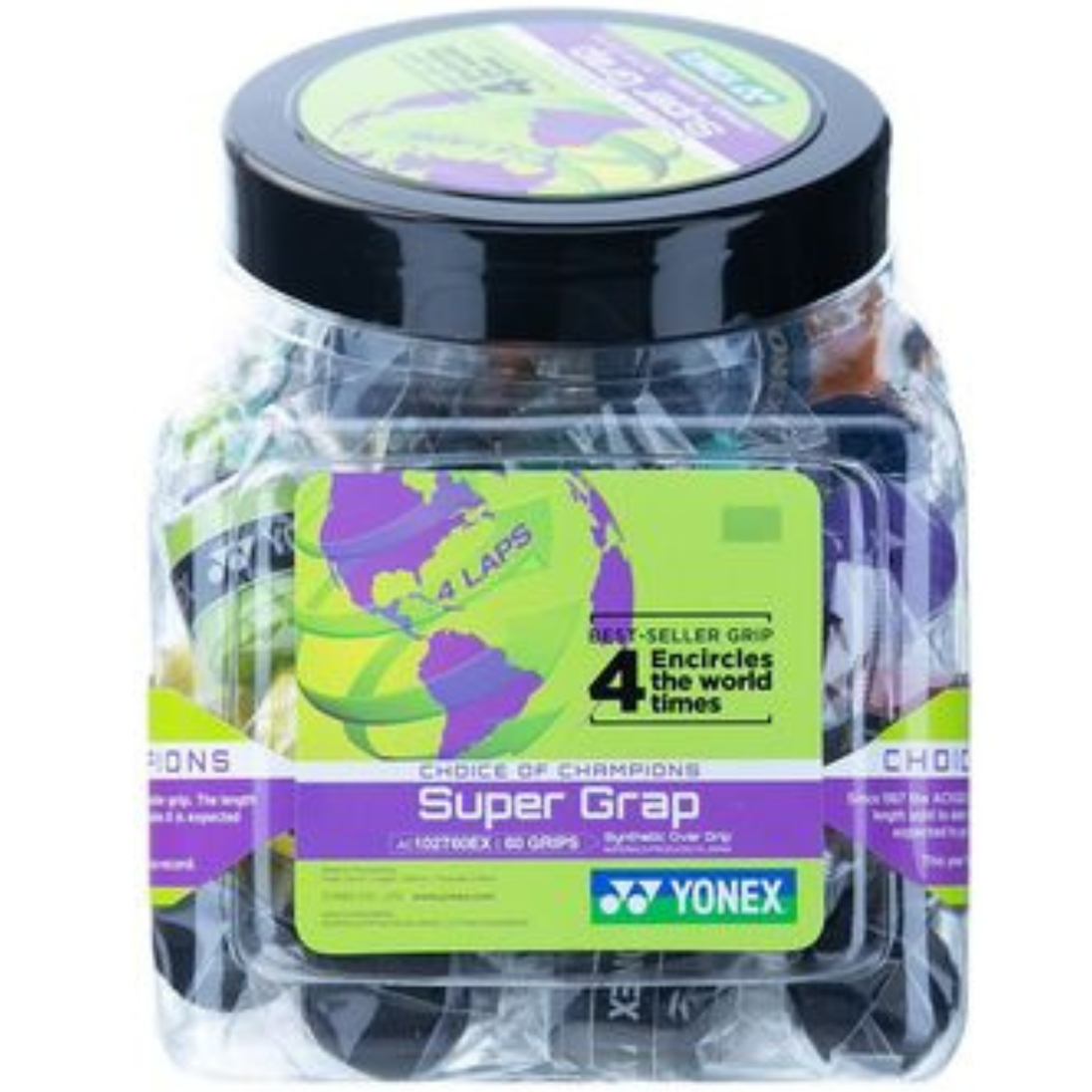 Yonex Super Grap Overgrip 60 Count Bucket