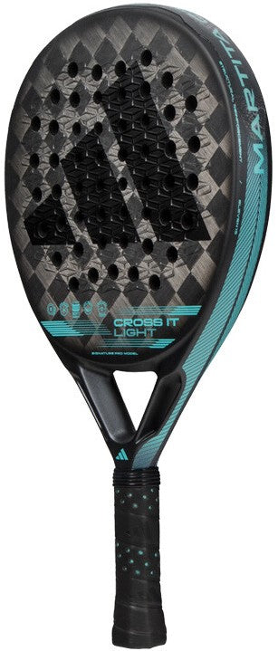 ADRK1CA6U0051F Adidas Cross It Light Padel Racket (Black/Pulse Aqua)