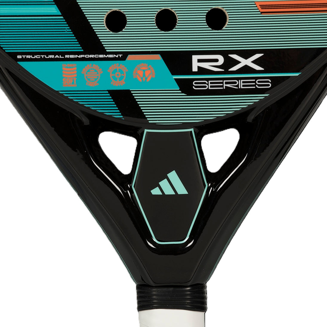 Adidas RX Series Padel Racket - Closeup of throat 