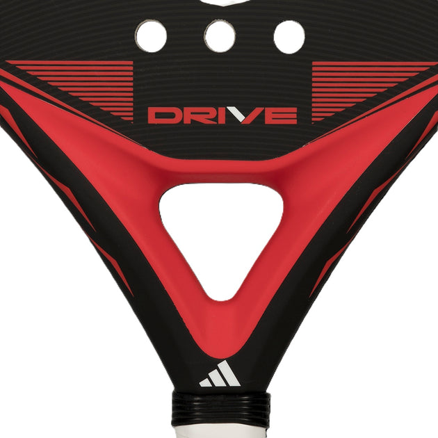 Adidas Drive Padel Racket (Black/Red) - throat view