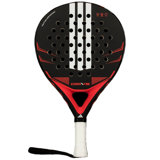 Adidas Drive Padel Racket (Black/Red) - face view
