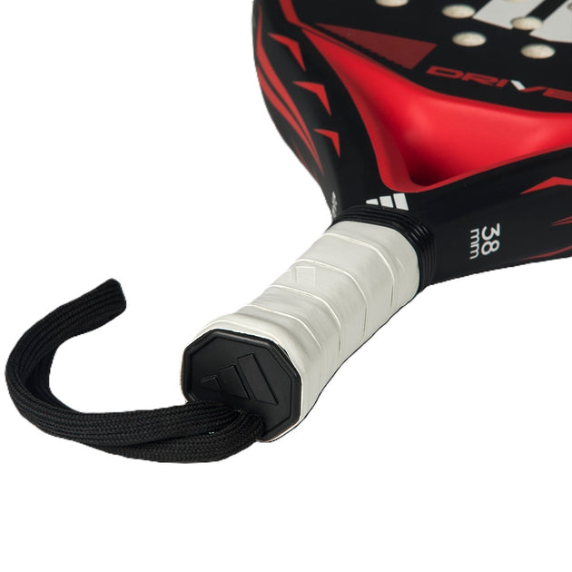 Adidas Drive Padel Racket (Black/Red) - handle view