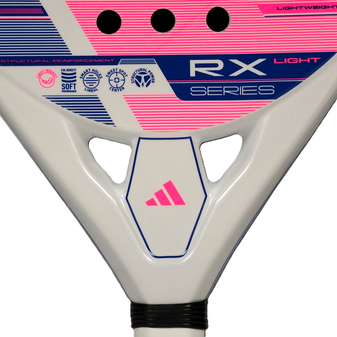 Adidas RX Series Light Padel Racket -throat view closeup