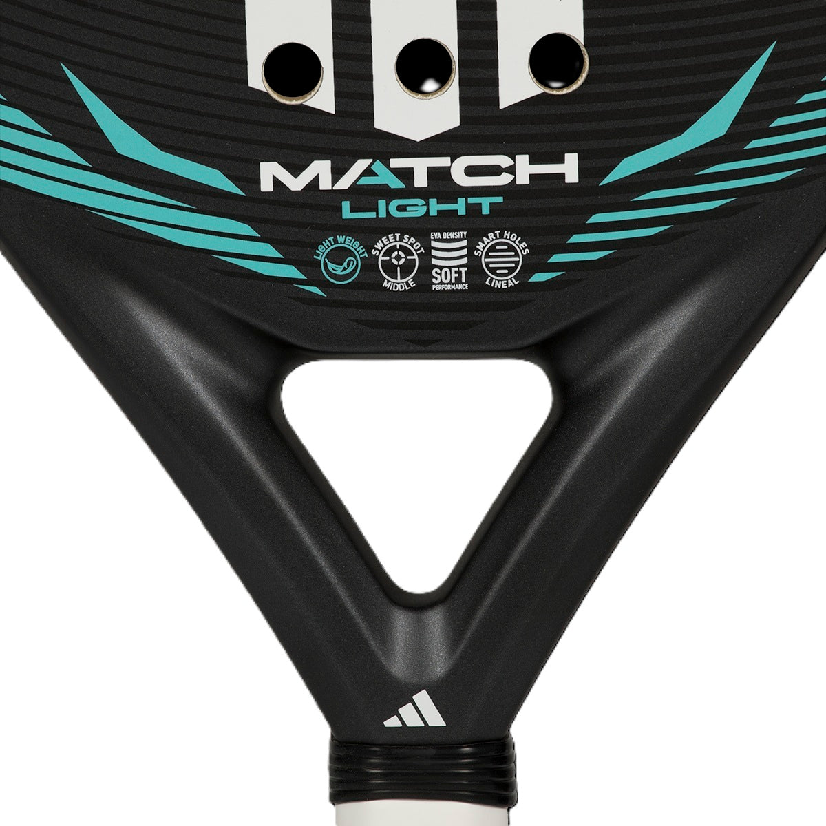 Adidas Match Light Padel Racket - view of throat