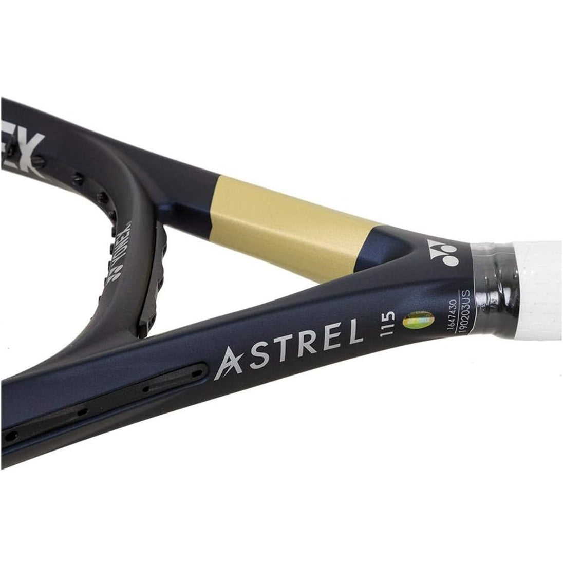 AST02115 Yonex Astrel 115 Tennis Racquets - Handle Closeup