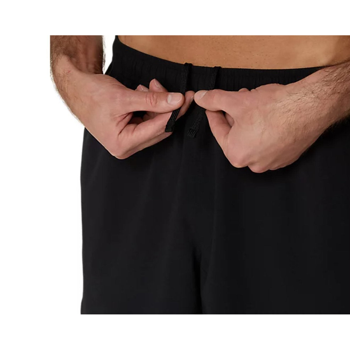 Asics Men's Court 9" Tennis Shorts - Brilliant Black closeup