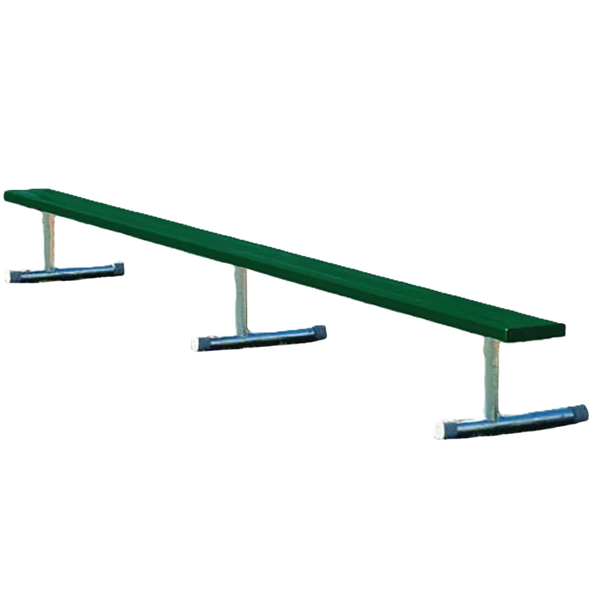Athletic Court and Field Benches without Backrests - green