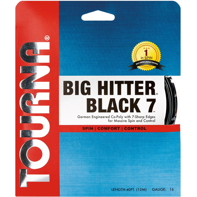 BHBK7-16 Tourna Big Hitter Black 7 16g Tennis String (Set)