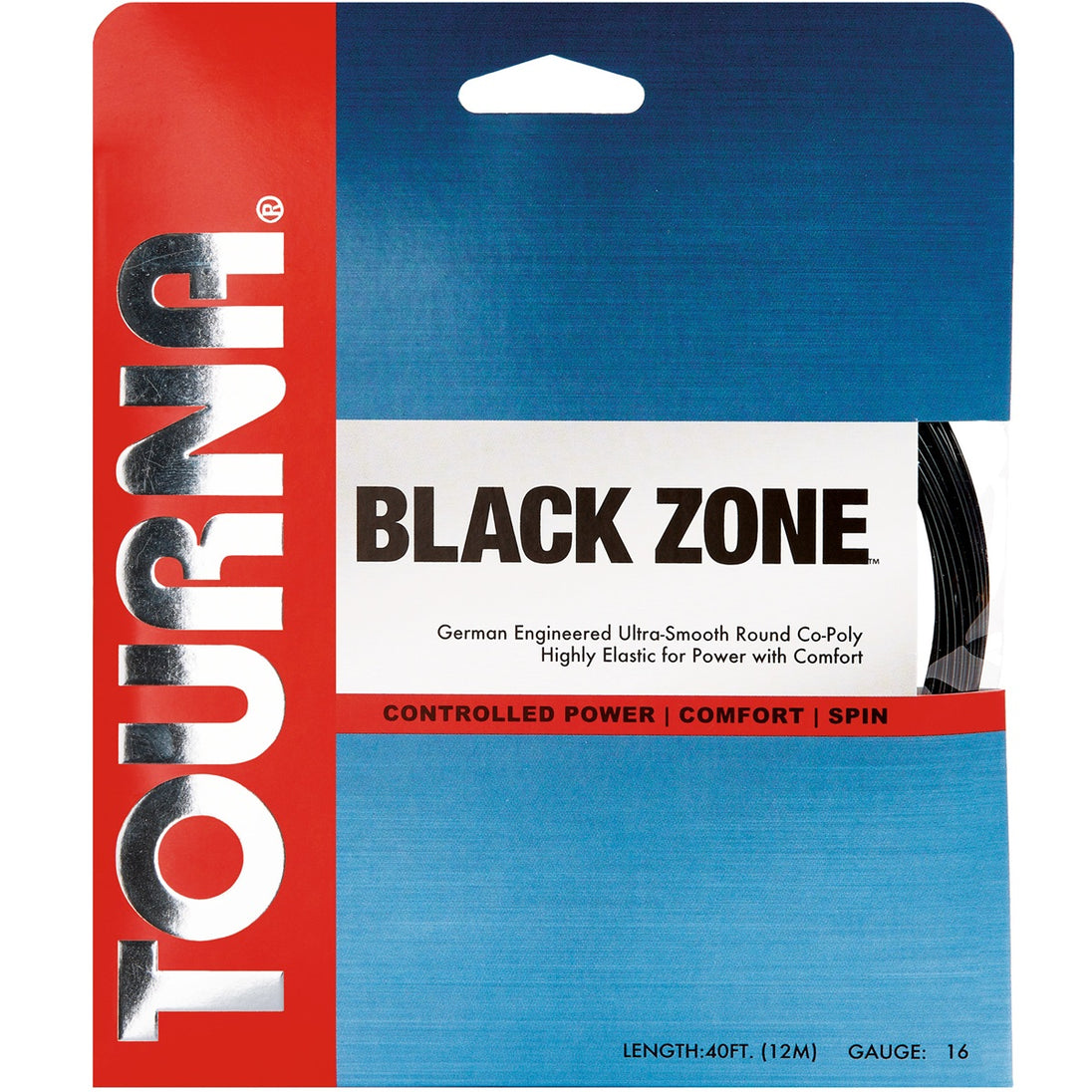 BHBKZ-16 Tourna Big Hitter Black Zone 16g Tennis String (Set)