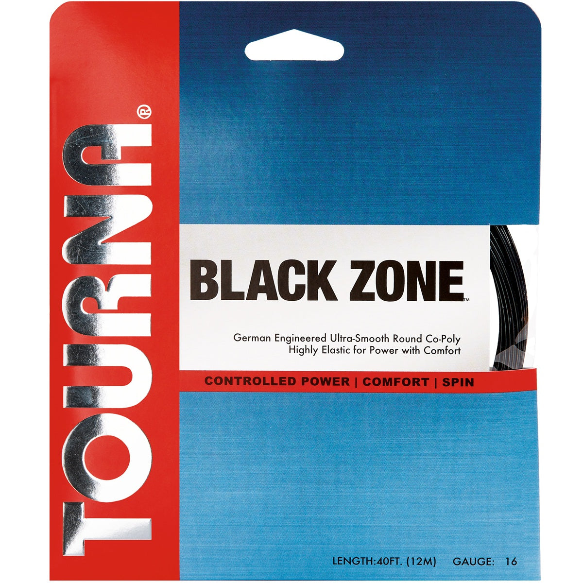 BHBKZ-16 Tourna Big Hitter Black Zone 16g Tennis String (Set)