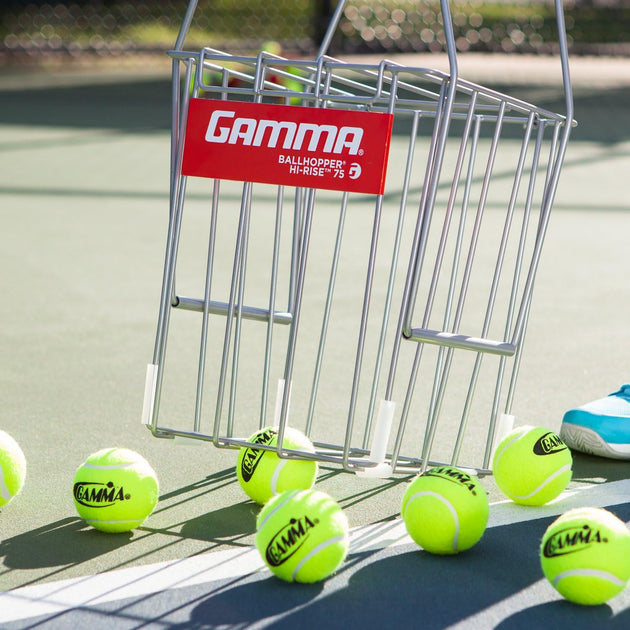 BHHR1 Gamma Hi-Rise 75 Silver Tennis Ballhopper