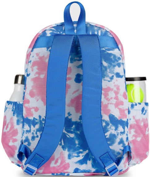 BLTBP129 Ame & Lulu Big Love Tennis Backpack (Blue/Pink Tie-Dye)