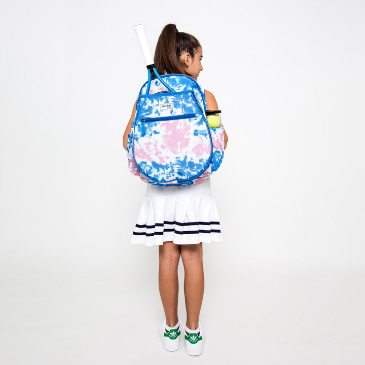 BLTBP129 Ame & Lulu Big Love Tennis Backpack (Blue/Pink Tie-Dye)