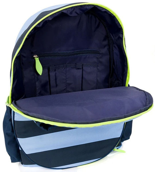 BLTBP319 Ame & Lulu Big Love Tennis Backpack (Navy Blue Stripes)