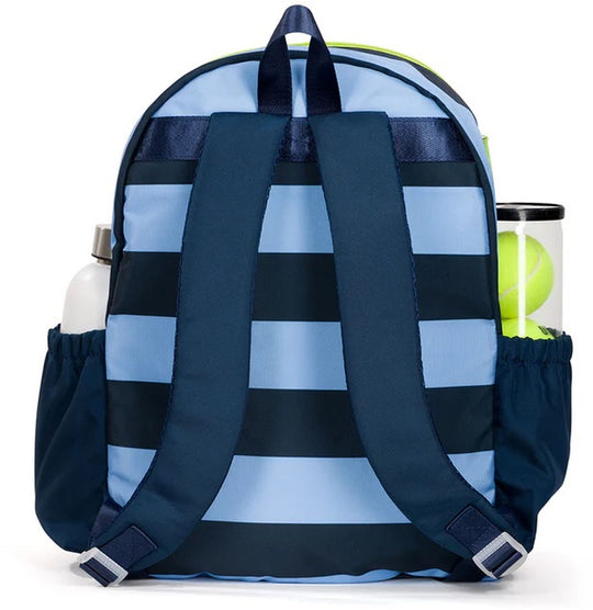 BLTBP319 Ame & Lulu Big Love Tennis Backpack (Navy Blue Stripes)