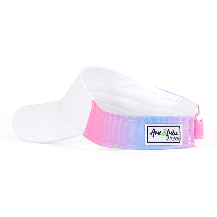 BLV259 Ame & Lulu Big Love Tennis Visor (Pink/Blue Sorbet)