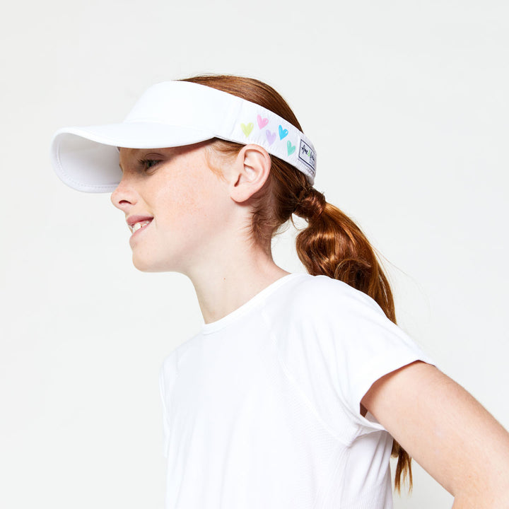 BLV260 Ame & Lulu Big Love Tennis Visor (Sweethearts)