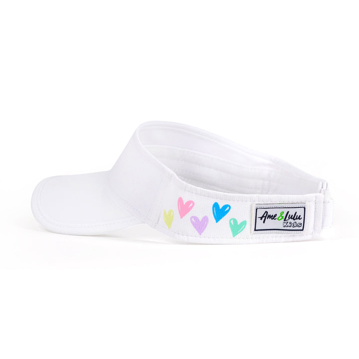 BLV260 Ame & Lulu Big Love Tennis Visor (Sweethearts)