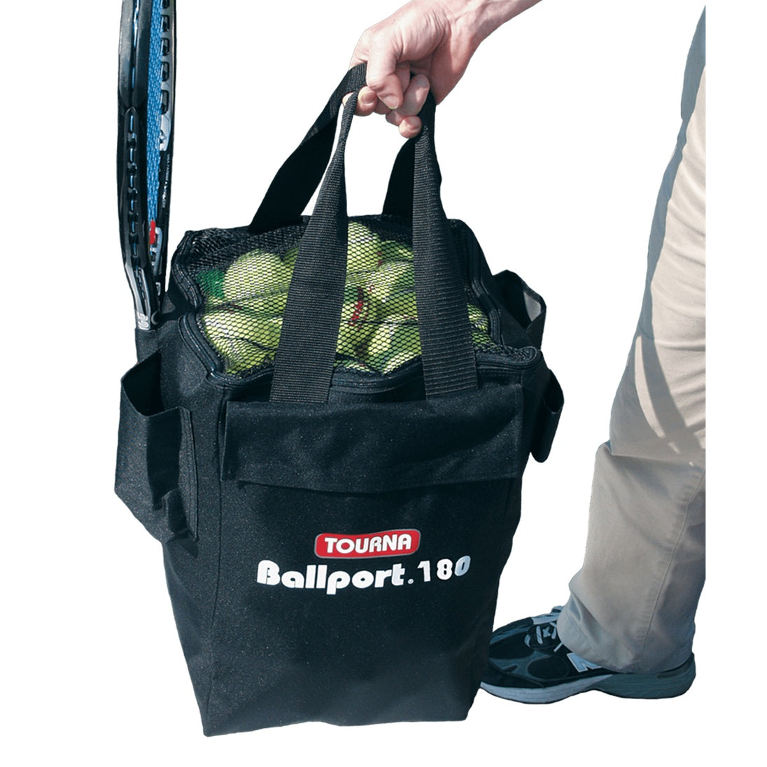 BP-180B Tourna Ballport 180 Travel Cart – Tennis and Pickleball Extra Bag
