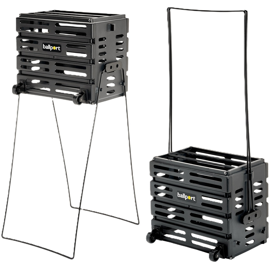 Tourna Ballport Deluxe 80-Ball Wheeled Tennis Ball Hopper