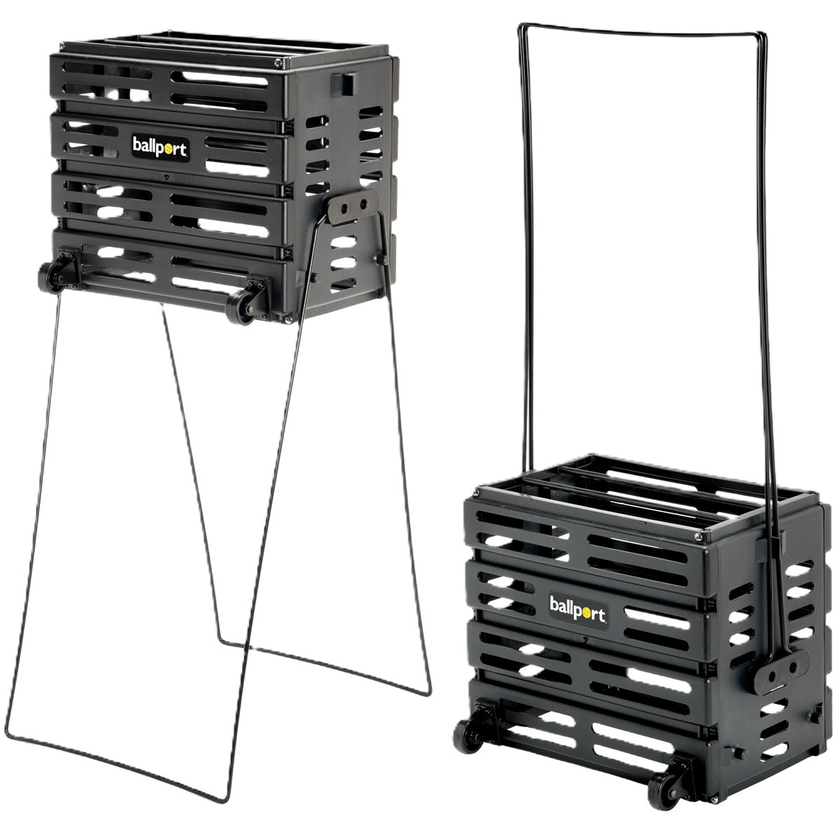 Tourna Ballport Deluxe 80-Ball Wheeled Tennis Ball Hopper