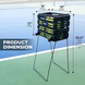 BPD-80W_Tourna_Ballport_Deluxe_Tennis_Ball_Hopperwith_Wheels