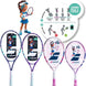 BFly-Black-OG Babolat B’Fly Junior Tennis Racquet + 3 Black Overgrips + 3 Pink Tennis Balls