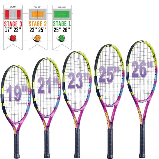 Babolat Nadal Junior Tennis Racquet (Rafa 2nd Edition) bundled w 3 Red Foam Tennis Balls