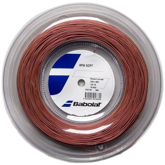 243146-368-17 Babolat RPM Soft 17g Tennis String (Reel) - Radiant Sunset