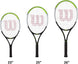 BladeFeelJr-WR8023801001U Wilson Blade Feel Junior Tennis Racquet + Backpack (Grey/Red)