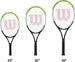 BladeFeelJr-WR8023803001U Wilson Blade Feel Junior Tennis Racquet + Backpack (Red/Infrared)
