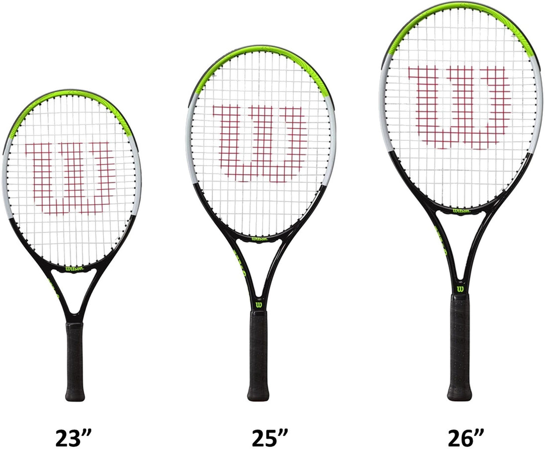 BladeFeelJr-WR8023901001U-Ball Wilson Blade Feel Junior Tennis Racquet + 3pk Bag + 3 Tennis Balls (Grey/Red)