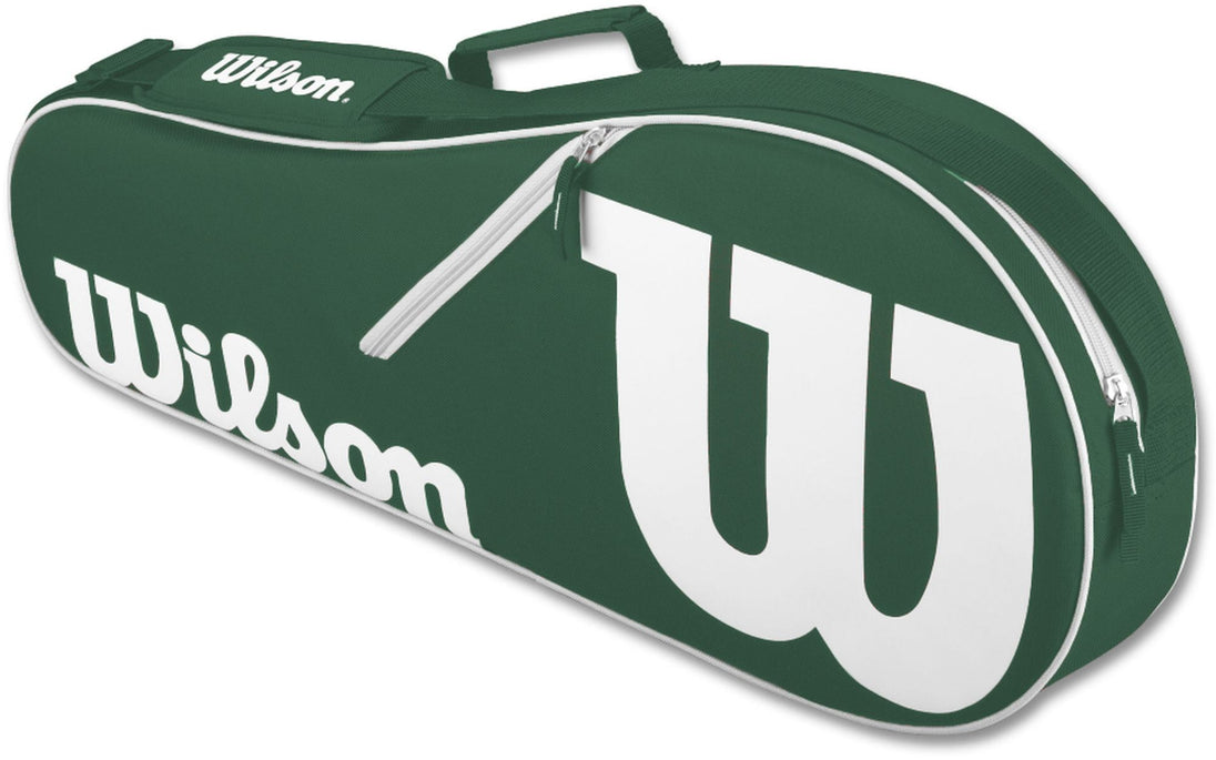 WR8005203001-OG-Ball-BNDL Wilson Advantage II Tennis Bag (Green/White) + 3 Overgrips + 3 Tennis Balls