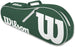 WR8005203001-OG-Ball-BNDL Wilson Advantage II Tennis Bag (Green/White) + 3 Overgrips + 3 Tennis Balls