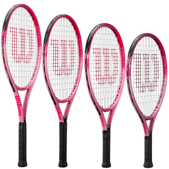 BurnPinkJunior-OrangeBalls Wilson Burn Pink Junior Tennis Racquet bundled w 3 Orange Tennis Balls