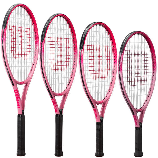 BurnPinkJunior-RedFelt Wilson Burn Pink Junior Tennis Racquet bundled w 3 Red Felt Tennis Balls