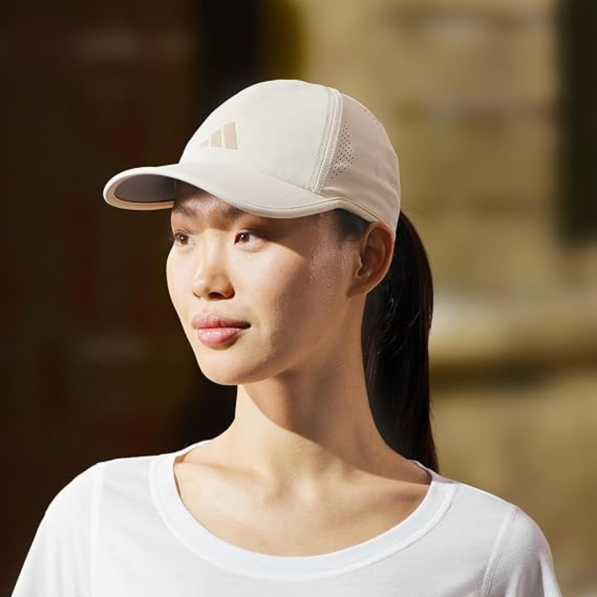 CADH9F-BEI_Adidas_Women_s_Superlite_3_Tennis_Hat_Crystal_Linen_Beige_Trace_Khaki