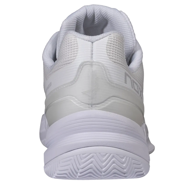 A white Nox Pro tennis shoe shown against a plain white background.