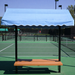 SunTrends Flat Cabana Benches - Direct Burial - pacific blue