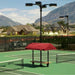 SunTrends Flat Cabana Benches - Direct Burial - Maroon