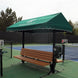 SunTrends Cabana Bench w 2-Sided Backrest - Direct Burial