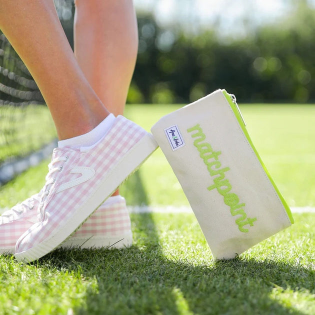 CBC303 Ame & Lulu Brush It Off Tennis Cosmetic Case (Matchpoint Stitched)
