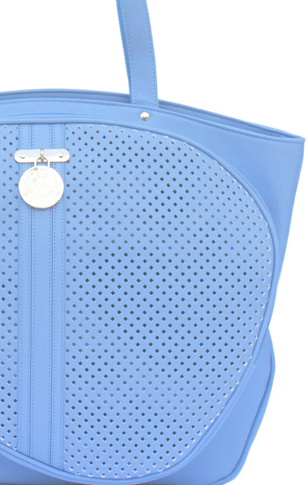 CC-CP-FB Court Couture Cassanova Perforated Tennis & Pickleball Bag (French Blue)