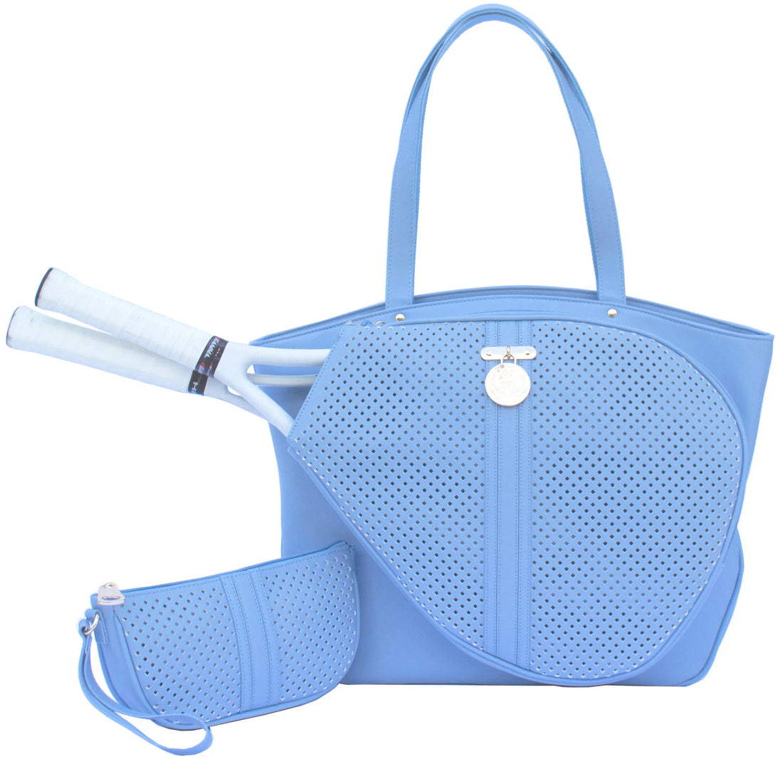 CC-CP-FB Court Couture Cassanova Perforated Tennis & Pickleball Bag (French Blue)