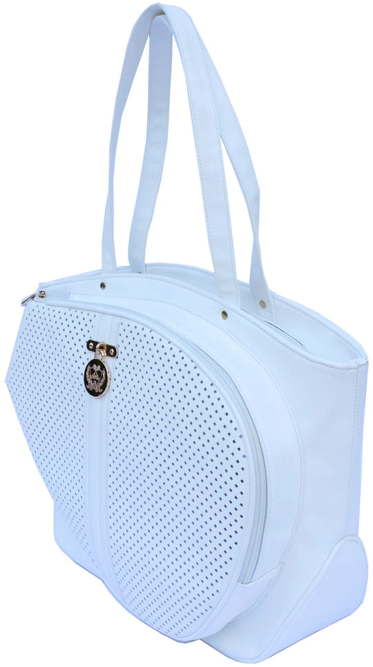 CC-CP-WH Court Couture Cassanova Perforated Tennis & Pickleball Bag (White)
