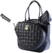 CC-CSQ-BK Court Couture Cassanova Studded Quilted Tennis & Pickleball Bag (Black)