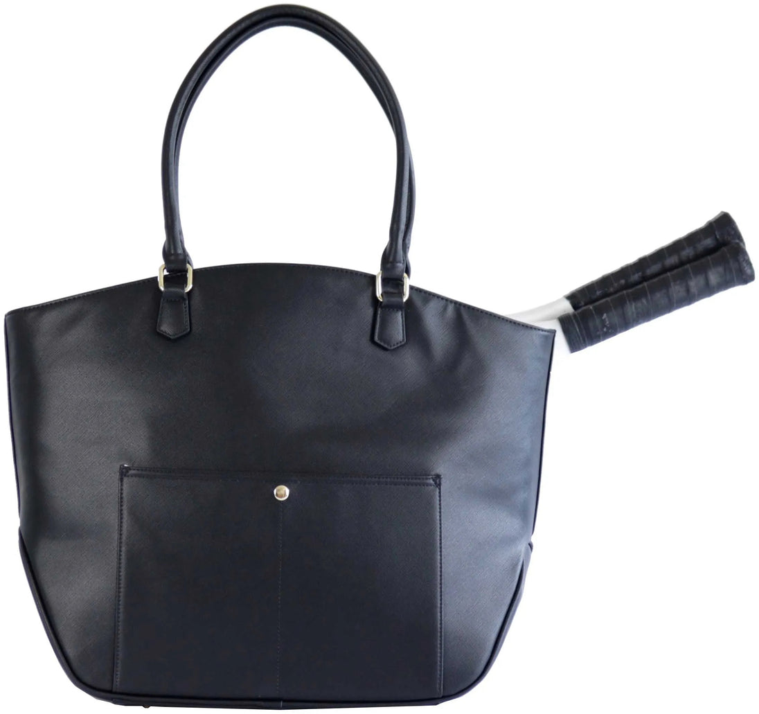 CC-CSQ-BK Court Couture Cassanova Studded Quilted Tennis & Pickleball Bag (Black)