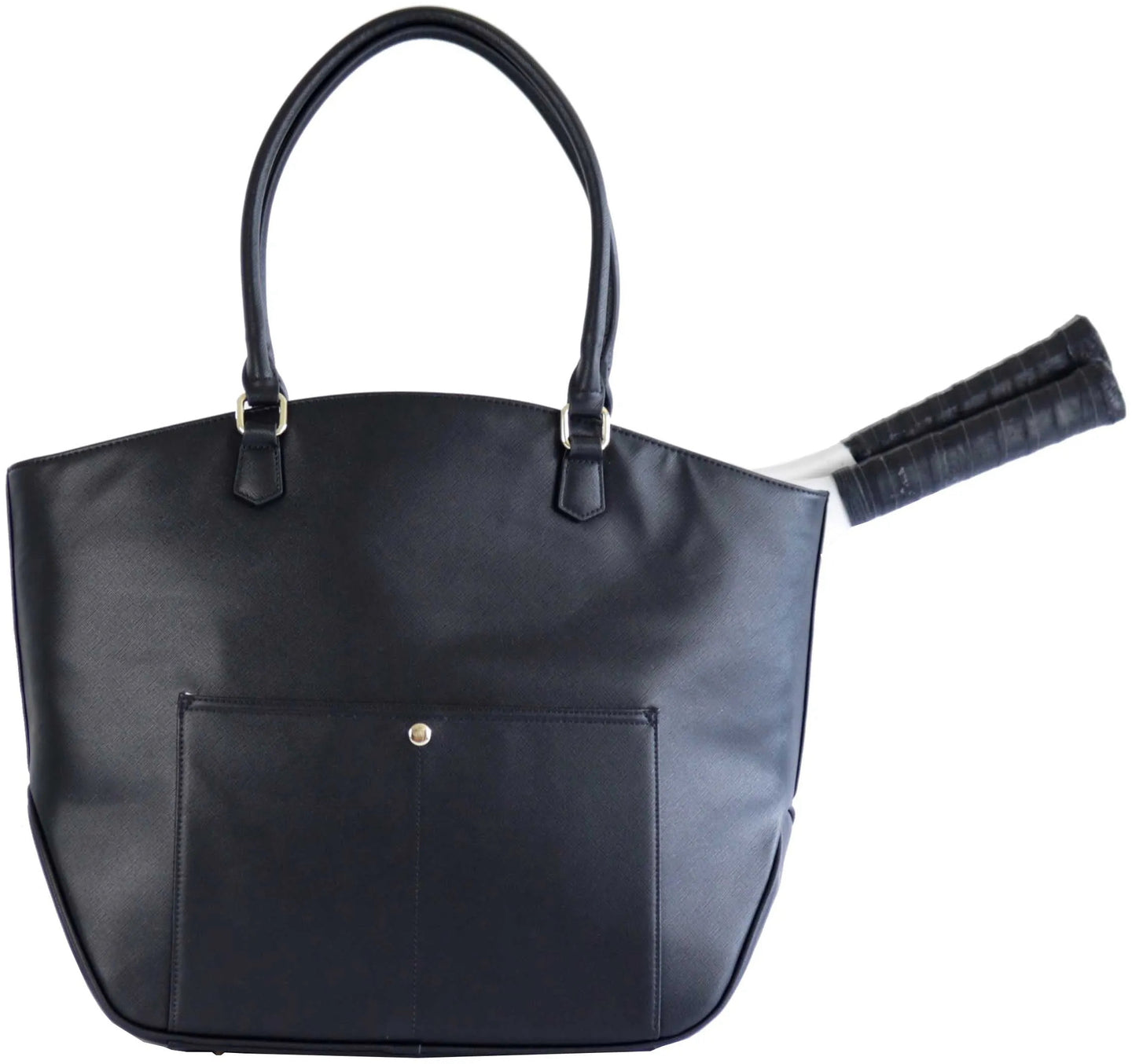 CC-CSQ-BK Court Couture Cassanova Studded Quilted Tennis & Pickleball Bag (Black)